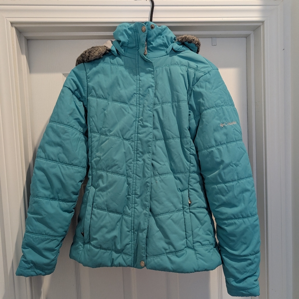 Columbia Aqua Quilted Jacket